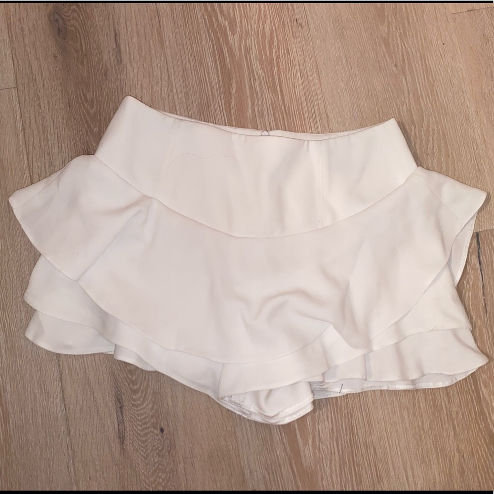 White Zara skort